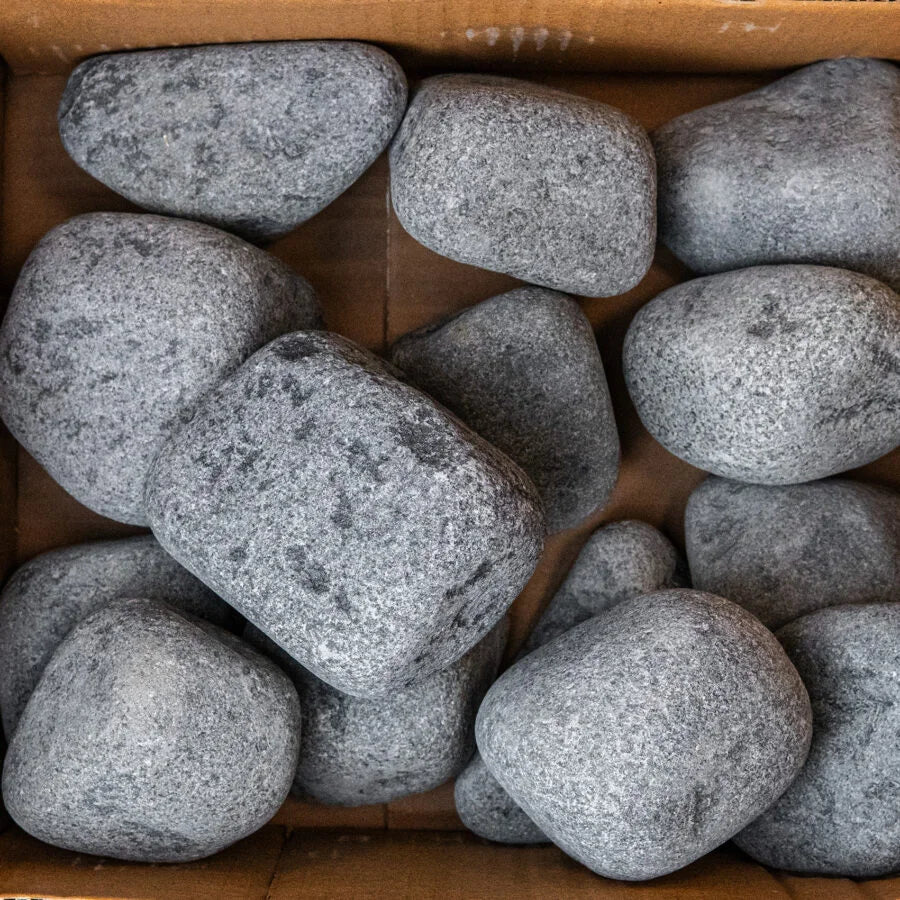 Sauflex Jadeite Sauna Stones — 5–10 cm, 15 kg crushed (per bag)