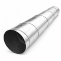 Galvanised Ventilation Pipe with Clamps — Ø125 mm