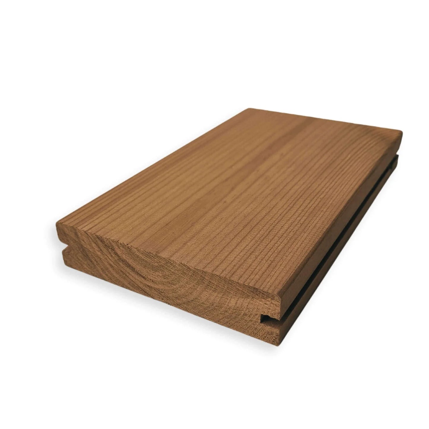 Timberry Mykolas Thermo-D Pine Decking — 26 x 117 mm, hidden fixing groove (per m²)