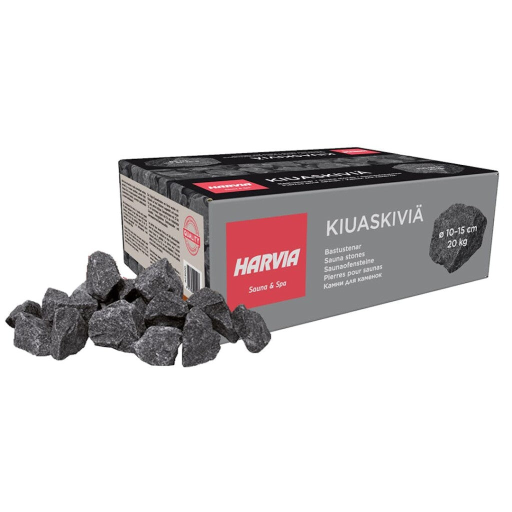 Harvia Olivine Diabase Sauna Stones AC3020 — 10–15 cm, 20 kg (per bag)
